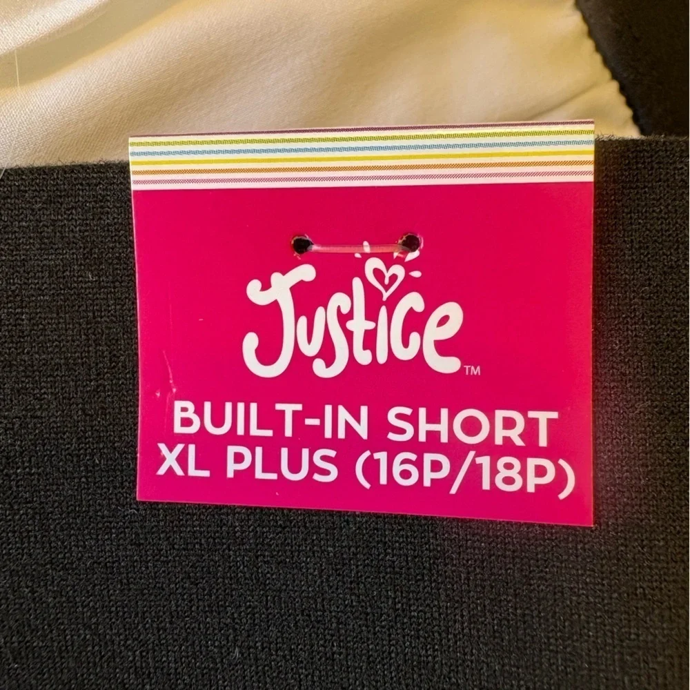 Justice Sport white pleated skort size XL Plus NWT